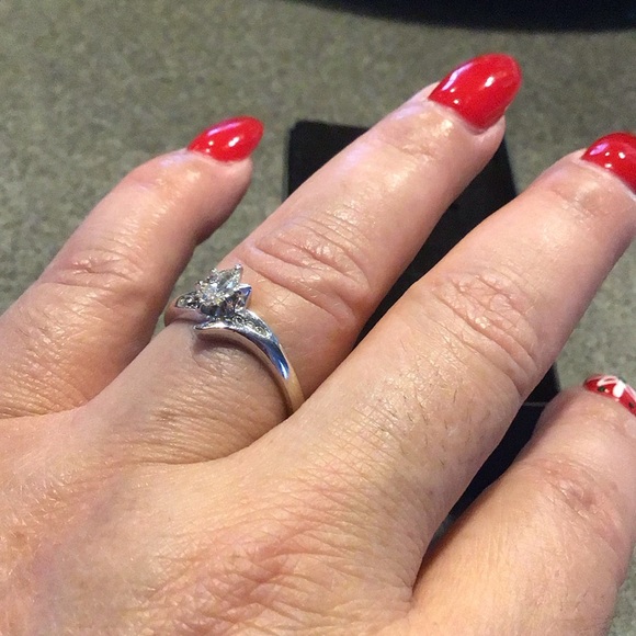 Marquee Diamond Engagement Ring - Picture 7 of 8